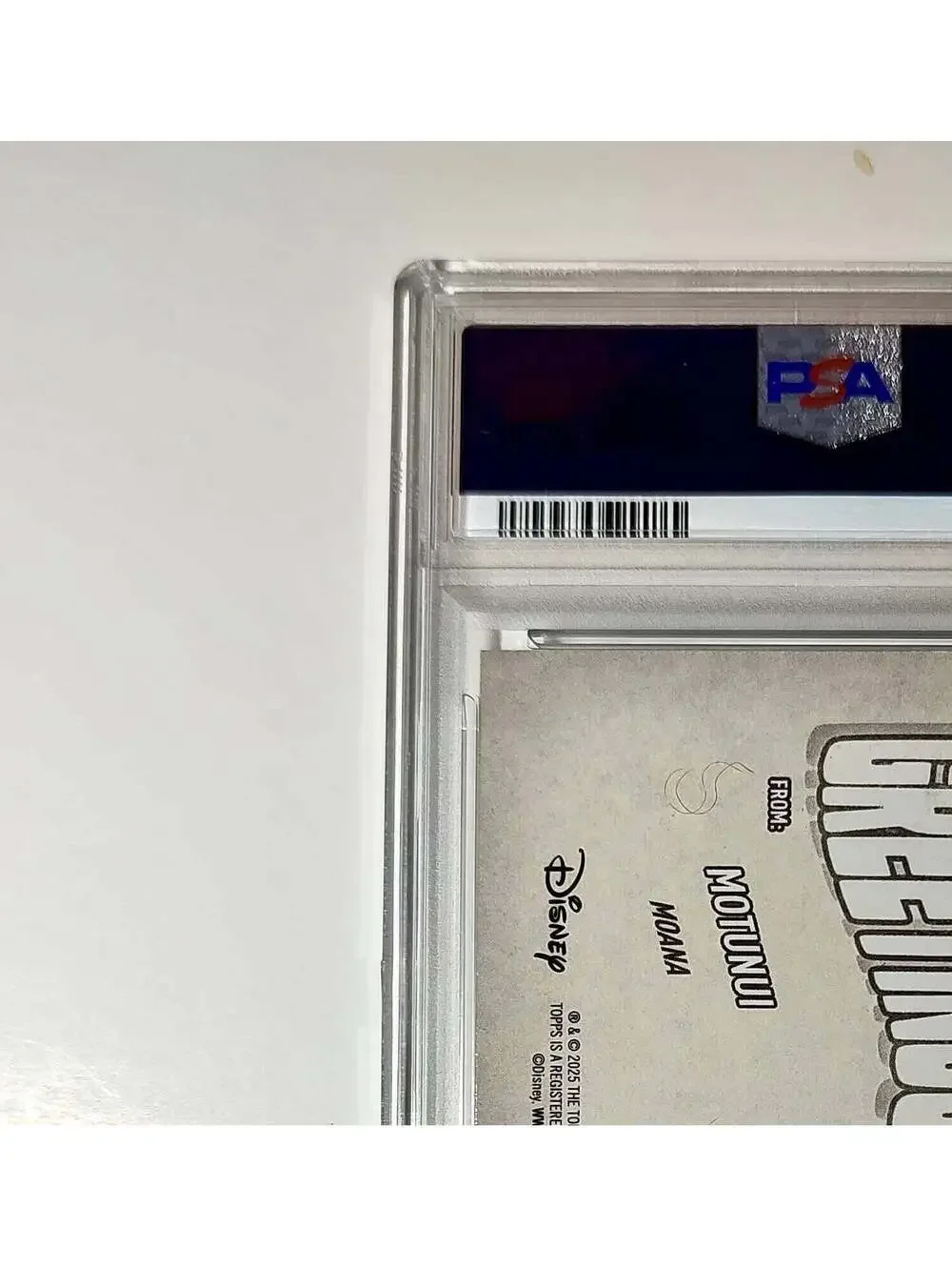 Motunui 2025 Topps Disney Wonder #GF-12 Greetings From Card Moana PSA 9